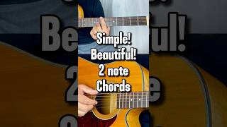 Simplified chords Only 2 notes Fingerstyle picking of a very nice sounding chord progression [upl. by Rauch]