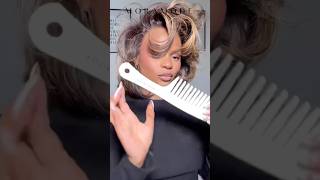 How to get the perfect blowout bob using noheat noheatcurls hairstyletutorial wigs grwm [upl. by Garibull]