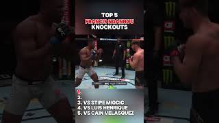 Top 5 Francis Ngannou Knockouts  The Fight Club [upl. by Florrie]