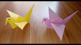 Paper bird making easy  Kagaj ki chidiya  Kagaj ki chidiya kaise banate hain  D Bharti [upl. by Hazelton257]