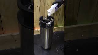 Cleaning a Corny Keg homebrewing kegbeer howto [upl. by Majka]