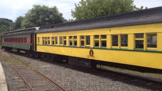 Colebrookdale Railroad passenger cars arrive at Boyertown yard [upl. by Thorlie]