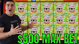 500 Max Bet LANDS On EPIC JACKPOT On Mu Mommy Slot [upl. by Oile]