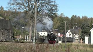 HD Fichtelbergbahn Schmalspurbahn Cranzahl  Oberwiesenthal [upl. by Sonnie]