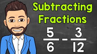 Subtracting Fractions with Unlike Denominators  Math with Mr J [upl. by Ttik398]