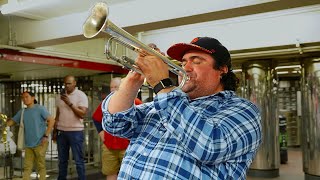 Dont Let Me Down  The Beatles NYC Subway Performance 🎺 [upl. by Llenaj537]