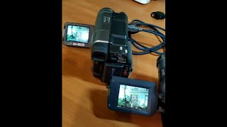 How to copy videos using two camcoders and a cable  iLINK Копируем видео две камеры и iLINK [upl. by Arianna304]