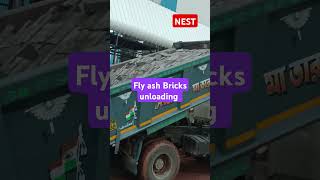 Flyash Bricks Unloading [upl. by Hersh628]