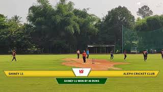 Live Cricket Match  Shiney 11 vs Aleph Cricket Club  01Nov24 1052 AM 20 overs  BK Kannada Rajy [upl. by Uoliram498]