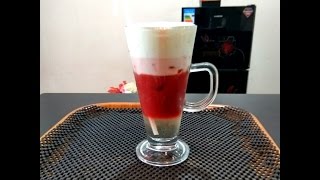 Red Valvet Latte Ice  How to Make [upl. by Atinal]