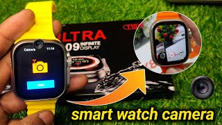 How to Use Camera in T10 Ultra Smartwatch😱 T800 Ultra Smartwatch Mai Camera 📸 Kaise Chalaye [upl. by Terena806]