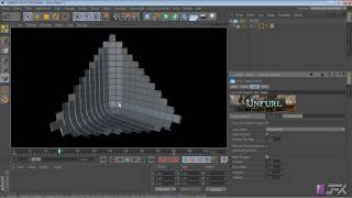 TUTO C4D R13 Unfolding Effect  Effet Deroulement [upl. by Sirronal]