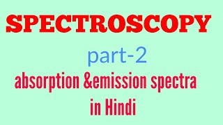 Absorption and emission spectra in Hindi [upl. by Atat]