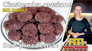 Jak zrobić FENOMENALNE Ciasteczka owsiane bez pieczenia  FIT przepis bez cukru [upl. by Novek29]