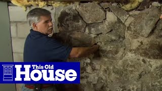 How to Repoint a Stone Foundation  This Old House [upl. by Wilburt]