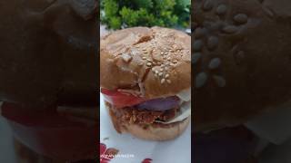 Zinger Burger Recipe  Kfc Style Commercial Zinger Burger  shorts shortvideo youtubeshorts [upl. by Aurea]