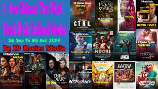 New 20 Release This Week Movies  UrduHindi  05 October 2024  FD Movies Studio [upl. by Yecnuahc]