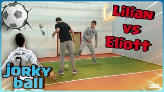 Eliott VS Lilian 1 VS 1 Football JorkyBall [upl. by Acile]