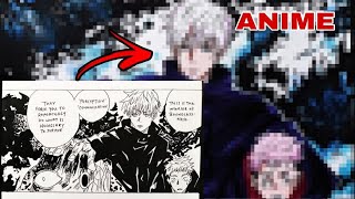 Jujutsu Kaisen Drawing Gojo Manga Page  呪術廻戦  Gege Akutami Drawing  Colour vs Manga [upl. by Jezreel]