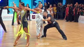 Timur Imametdinov  Nina Bezzubova GER  Rumba  World Latin Championship 2019  Moscow [upl. by Drewett437]