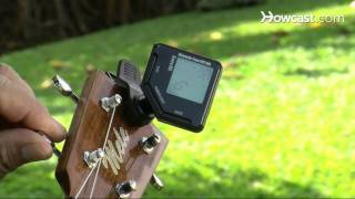 How to Tune Ukulele with Electric Tuner  Ukulele Lessons [upl. by Casi957]