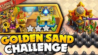 Easily 3 Star Golden Sand and 3Starry Nights Challenge Clash of Clans [upl. by Yrelle]