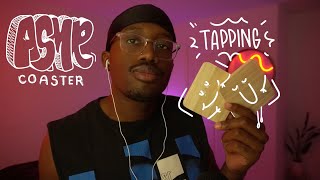 ASMR  Coaster Tapping for 17 Minutes asmr [upl. by Oloap]