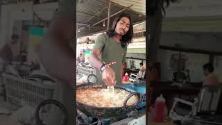 food tumsar foodandbeverage streetfood oil heat [upl. by Elrak]