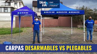 Diferencias entre carpas plegables y desarmables [upl. by Yenohtna]