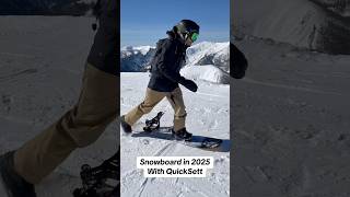 Snowboard in 2025 with QuickSett  The game changer 🏂🤙 new snowboarding snowboard 2025 [upl. by Concepcion]