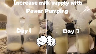 Power Pumping to increase milk supply  see real results in 7 days  Breastfeeding moms [upl. by Egdamlat]