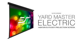 ✅ Elite Screens YardMaster Electric IndoorOutdoor Projection Screen [upl. by Essenaj]