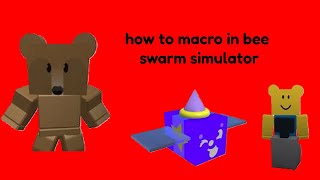 How to macro in bee swarm simulator [upl. by Irelav893]