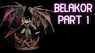 Painting Belakor  Warhammer Games Workshop Beast Skin Sketch  pt1 [upl. by Meela849]