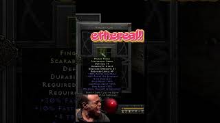 D2R Rare  Fiend Tread Scarabshell Boots Ethereal diablo2resurrected [upl. by Lincoln]