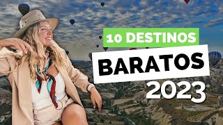 💸10 destinos SÚPER BARATOS para viajar este 2023 [upl. by Zebe]