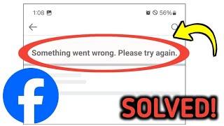 How To Fix Something went wrong Please try again Problem Solved on Facebook App  Facebook Erorr [upl. by Denys]