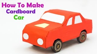 How To Make A Cardboard Car Very Easy [upl. by Bridges]