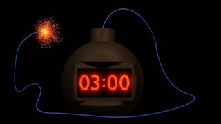 3 Minute Timer Bomb 💣  3D Timer [upl. by Ial]