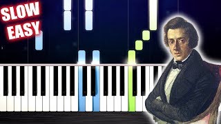 Chopin  Waltz in A minor  SLOW EASY Piano Tutorial by PlutaX [upl. by Milak]