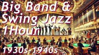 1 Hour of Big Band Swing Jazz BGM  1930s1940s  RoyaltyFree Music [upl. by Mckinney548]