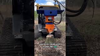 Remove Stumps in Less Than a Minute satisfying amazingmachines shorts [upl. by Nicole931]