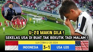 🔴GEMPARKAN ASEAN TADI MALAM  INDONESIA U20 3 VS USA U20 1  Laga Uji Coba U20 2024  Berita [upl. by Tiff525]