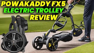 PowaKaddy FX5 Electric Trolley Review 2024 is Best Electric Trolley for Golfers [upl. by Initof]