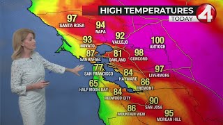 Bay Area heat wave Heres where temps will rise close to 100 [upl. by Ahens]