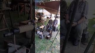 A 1942 BRITISH ARMY VICKERS MACHINE GUN AT ALFORD 1940S WEEKEND [upl. by Adyaj]