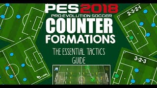 PES 2018 Counter Formations  ESSENTIAL TACTICS GUIDE HIGHLY RECOMMENDED [upl. by Eemyaj]