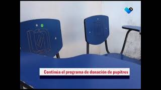 MANTIENEN DONACIÓN DE PUPITRES [upl. by Happy]