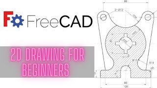 2D drawing in FreeCAD [upl. by Anaes]