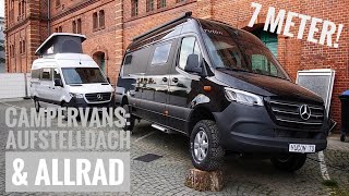 Offroad CamperVans Mercedes Sprinter 4x4 Allrad mit beheiztem Aufstelldach Yucon 60 und 70 [upl. by Kerns]